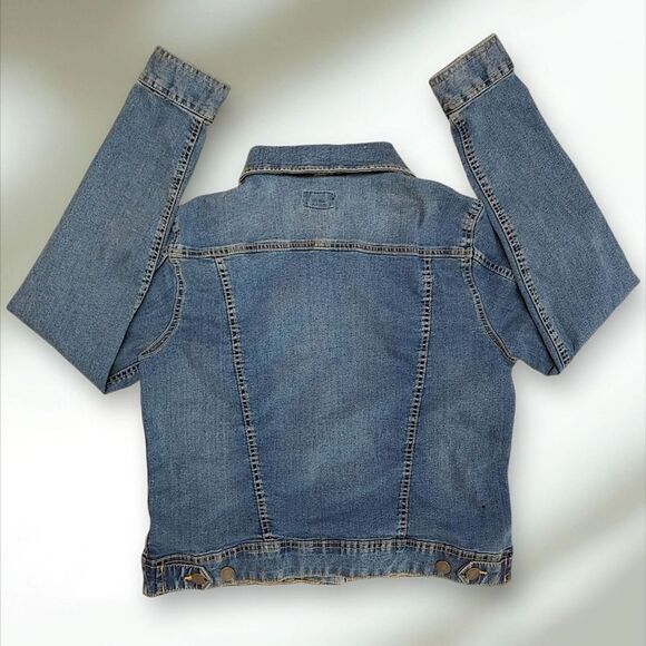 Laura Scott Stretch Denim Jean Jacket - Picture 6 of 10